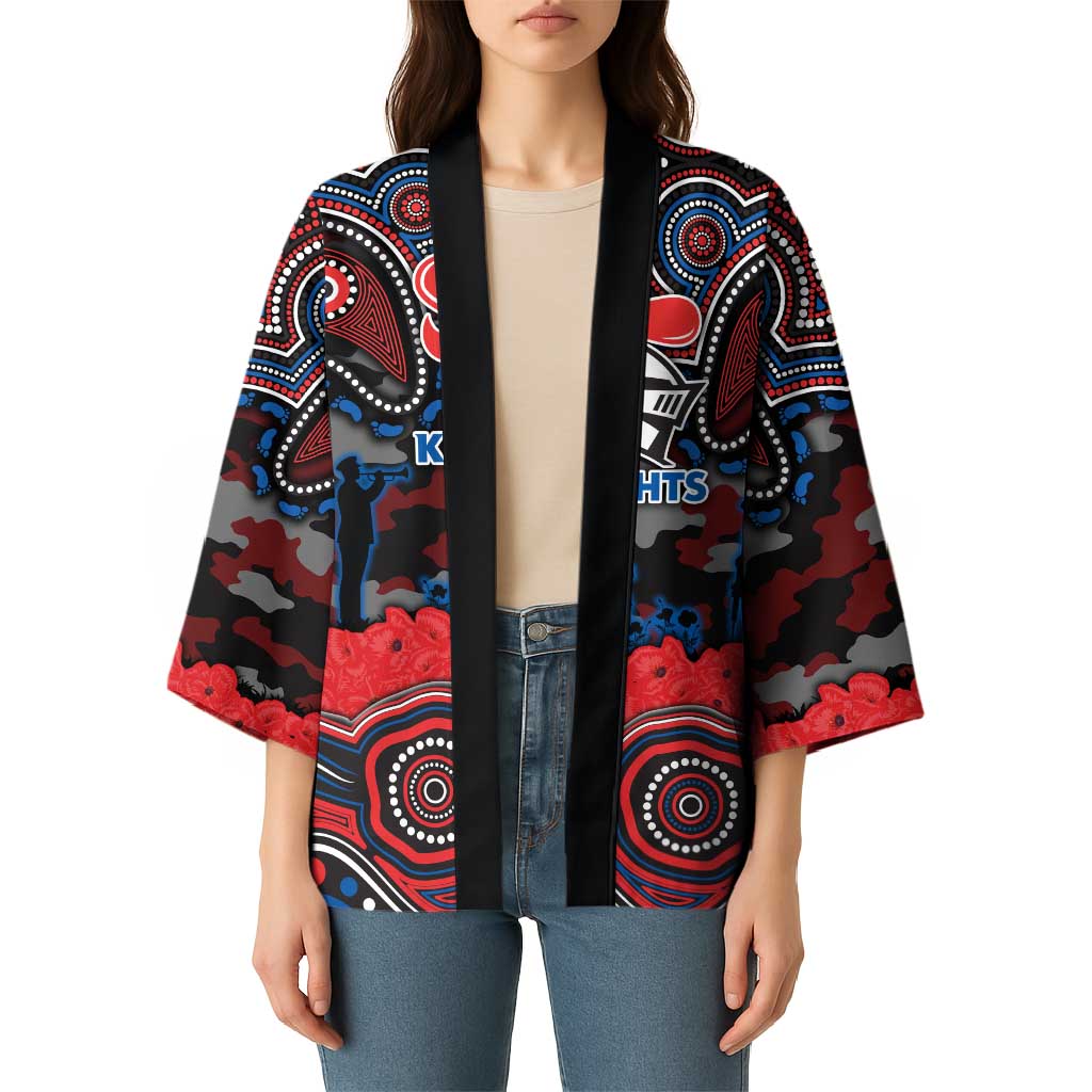 ANZAC Day Newcastle Knights Kimono Military Memorial Aboriginal Indigenous Art