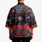ANZAC Day Newcastle Knights Kimono Military Memorial Aboriginal Indigenous Art