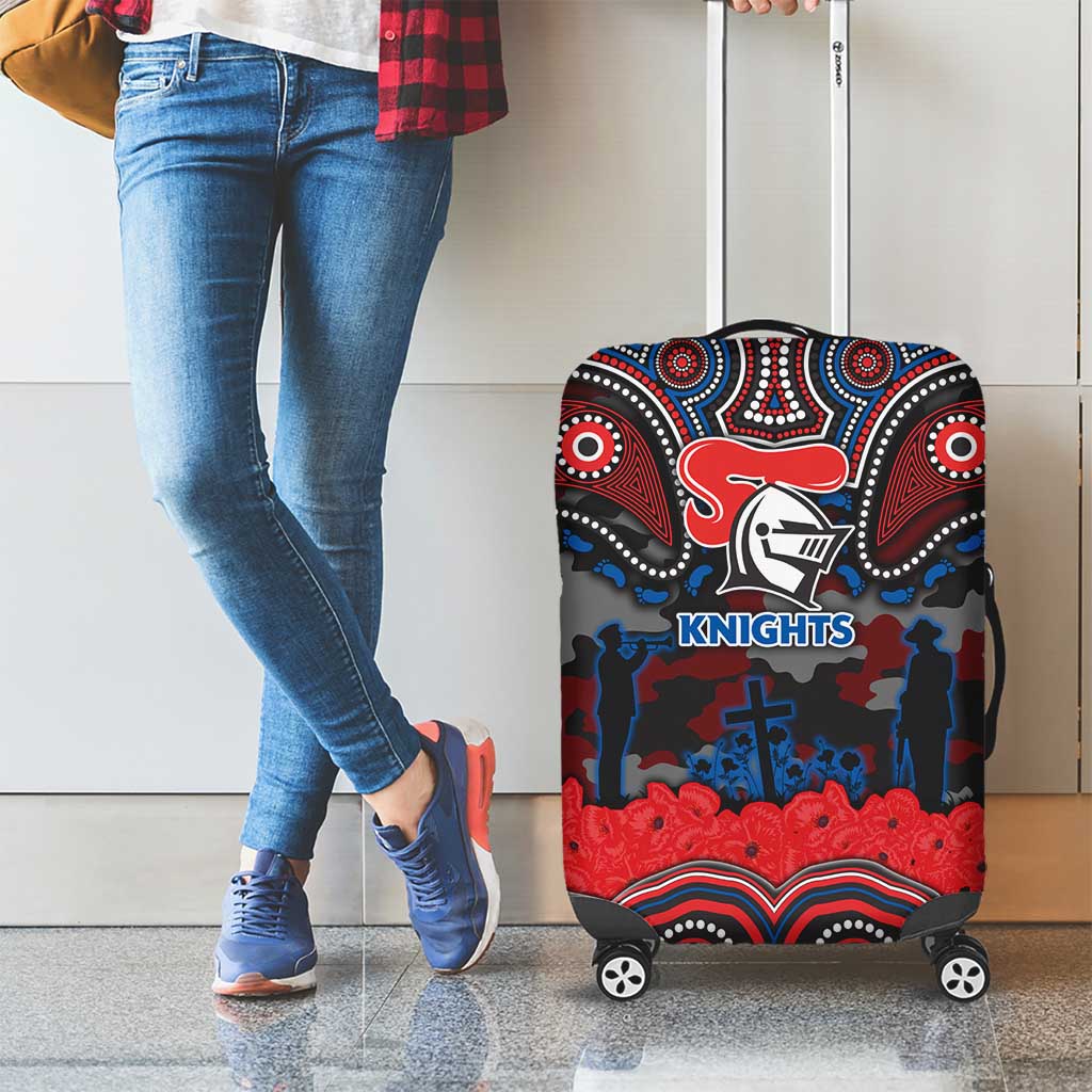 ANZAC Day Newcastle Knights Luggage Cover Military Memorial Aboriginal Indigenous Art