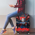 ANZAC Day Newcastle Knights Luggage Cover Military Memorial Aboriginal Indigenous Art