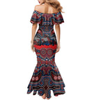 ANZAC Day Newcastle Knights Mermaid Dress Military Memorial Aboriginal Indigenous Art