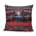 ANZAC Day Newcastle Knights Pillow Cover Military Memorial Aboriginal Indigenous Art