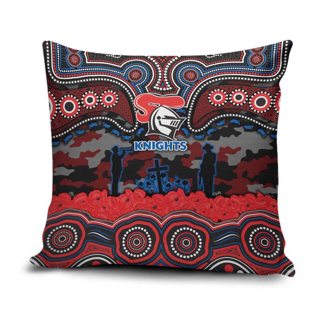 ANZAC Day Newcastle Knights Pillow Cover Military Memorial Aboriginal Indigenous Art