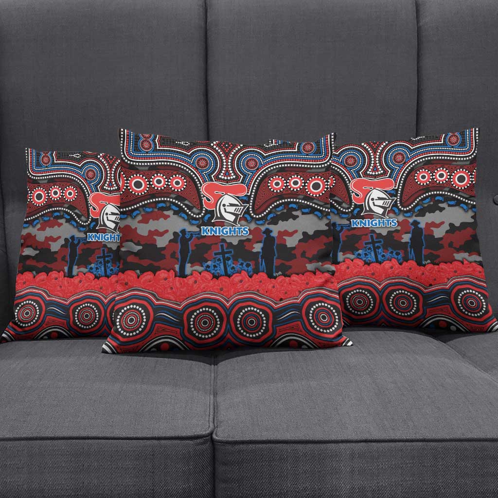 ANZAC Day Newcastle Knights Pillow Cover Military Memorial Aboriginal Indigenous Art