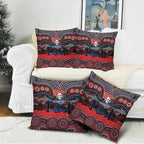 ANZAC Day Newcastle Knights Pillow Cover Military Memorial Aboriginal Indigenous Art