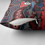 ANZAC Day Newcastle Knights Pillow Cover Military Memorial Aboriginal Indigenous Art