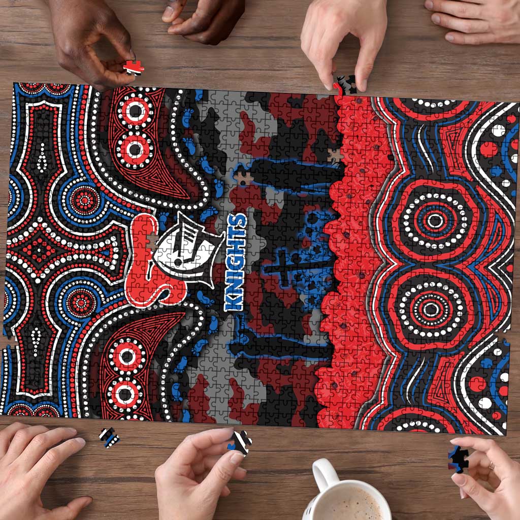 ANZAC Day Newcastle Knights Puzzle Military Memorial Aboriginal Indigenous Art