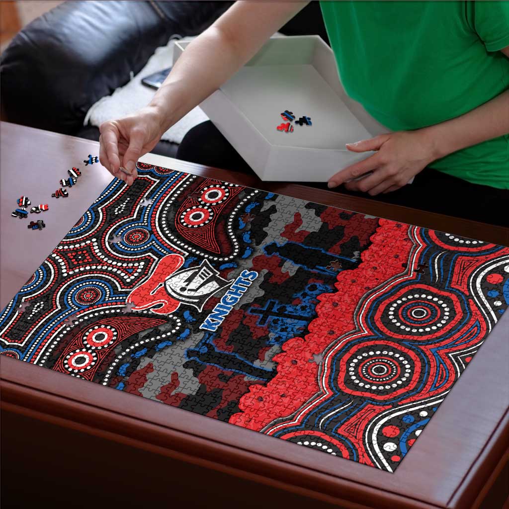 ANZAC Day Newcastle Knights Puzzle Military Memorial Aboriginal Indigenous Art