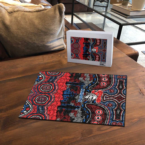 ANZAC Day Newcastle Knights Puzzle Military Memorial Aboriginal Indigenous Art