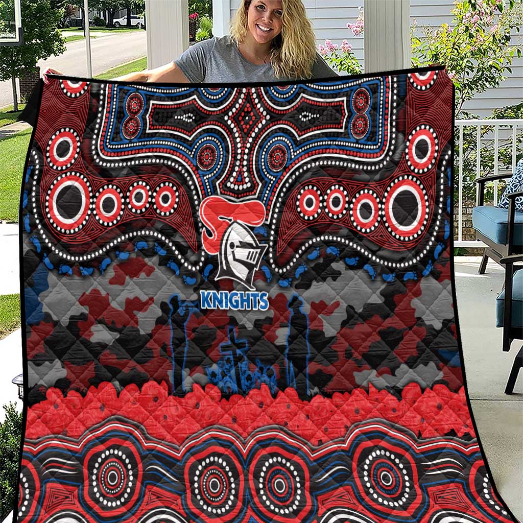 ANZAC Day Newcastle Knights Quilt Military Memorial Aboriginal Indigenous Art