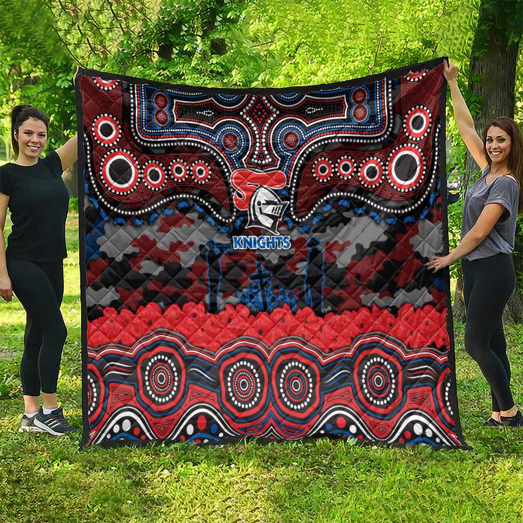 ANZAC Day Newcastle Knights Quilt Military Memorial Aboriginal Indigenous Art