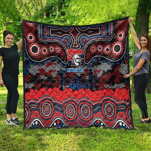 ANZAC Day Newcastle Knights Quilt Military Memorial Aboriginal Indigenous Art