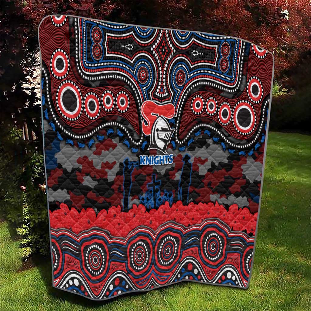 ANZAC Day Newcastle Knights Quilt Military Memorial Aboriginal Indigenous Art