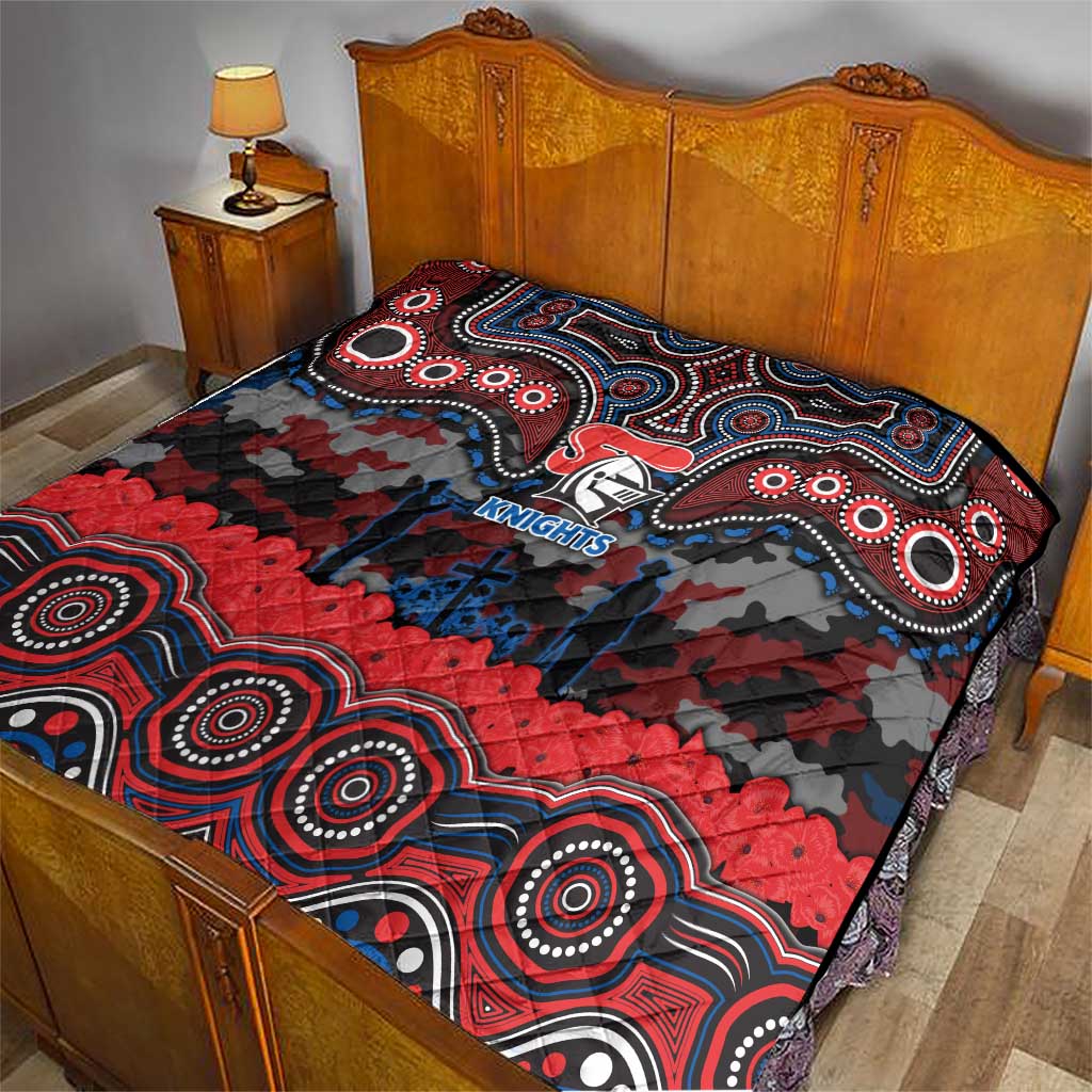 ANZAC Day Newcastle Knights Quilt Military Memorial Aboriginal Indigenous Art