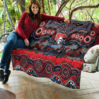 ANZAC Day Newcastle Knights Quilt Military Memorial Aboriginal Indigenous Art