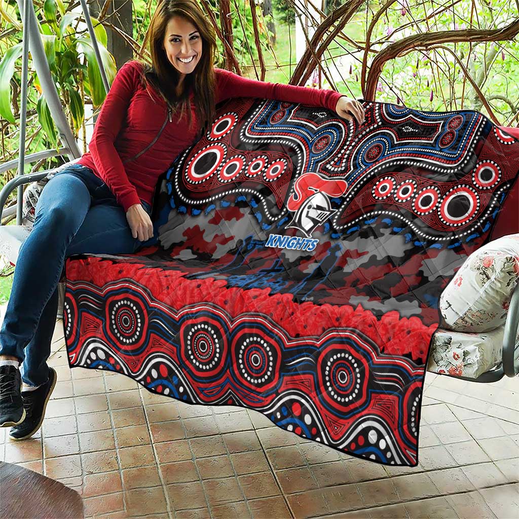 ANZAC Day Newcastle Knights Quilt Military Memorial Aboriginal Indigenous Art