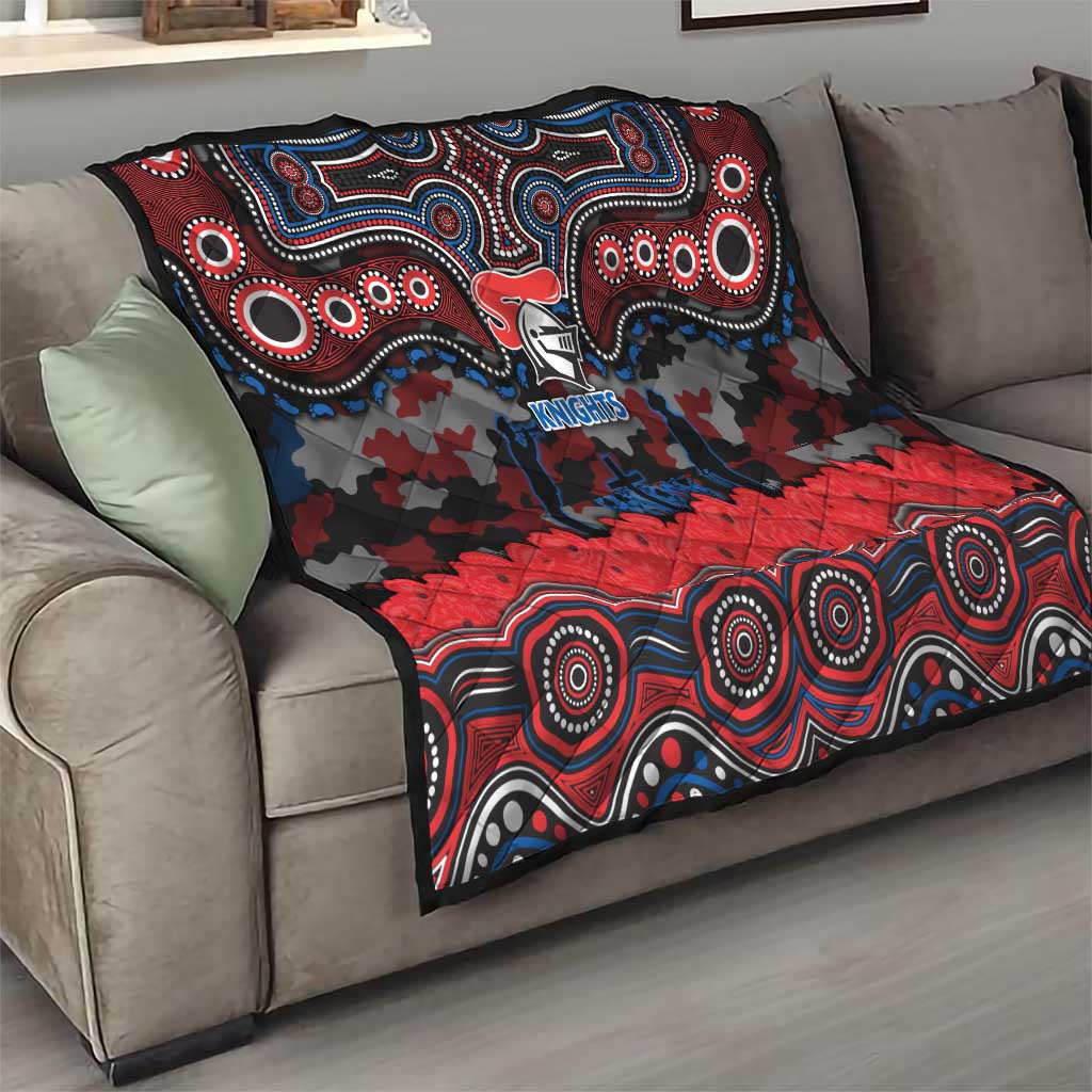 ANZAC Day Newcastle Knights Quilt Military Memorial Aboriginal Indigenous Art