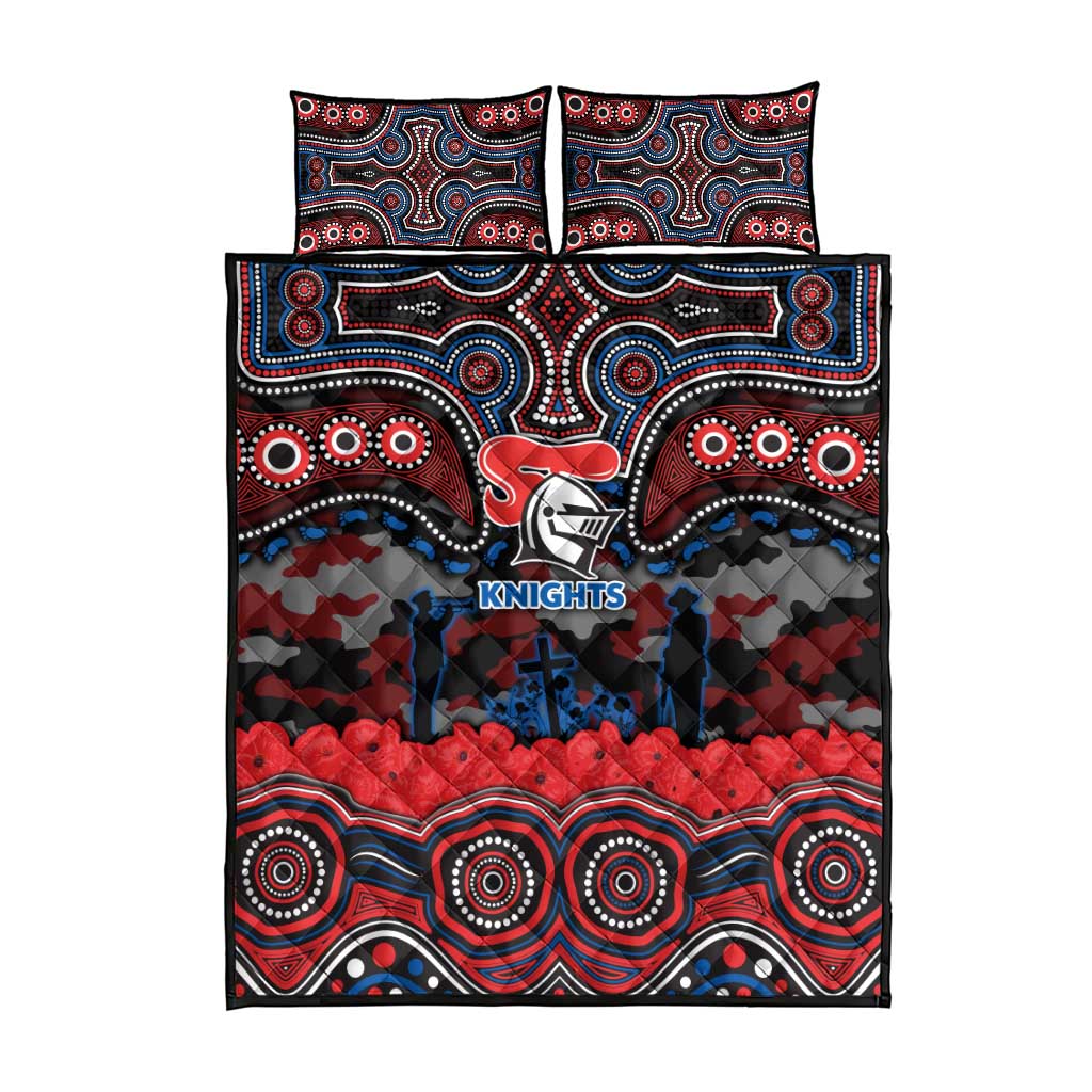 ANZAC Day Newcastle Knights Quilt Bed Set Military Memorial Aboriginal Indigenous Art