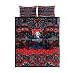 ANZAC Day Newcastle Knights Quilt Bed Set Military Memorial Aboriginal Indigenous Art