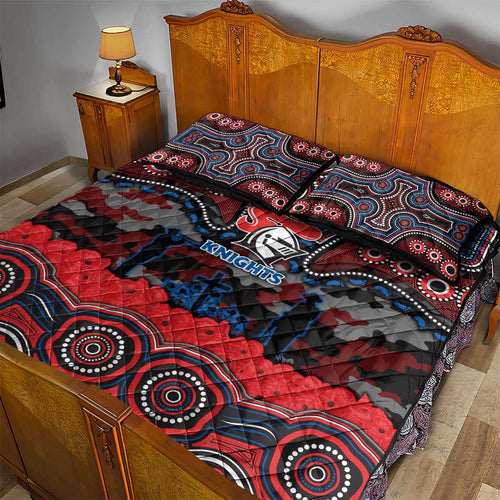 ANZAC Day Newcastle Knights Quilt Bed Set Military Memorial Aboriginal Indigenous Art