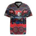 ANZAC Day Newcastle Knights Rugby Jersey Military Memorial Aboriginal Indigenous Art