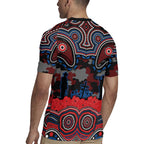 ANZAC Day Newcastle Knights Rugby Jersey Military Memorial Aboriginal Indigenous Art