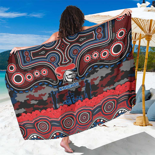 ANZAC Day Newcastle Knights Sarong Military Memorial Aboriginal Indigenous Art