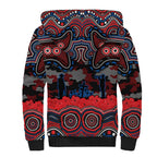 ANZAC Day Newcastle Knights Sherpa Hoodie Military Memorial Aboriginal Indigenous Art