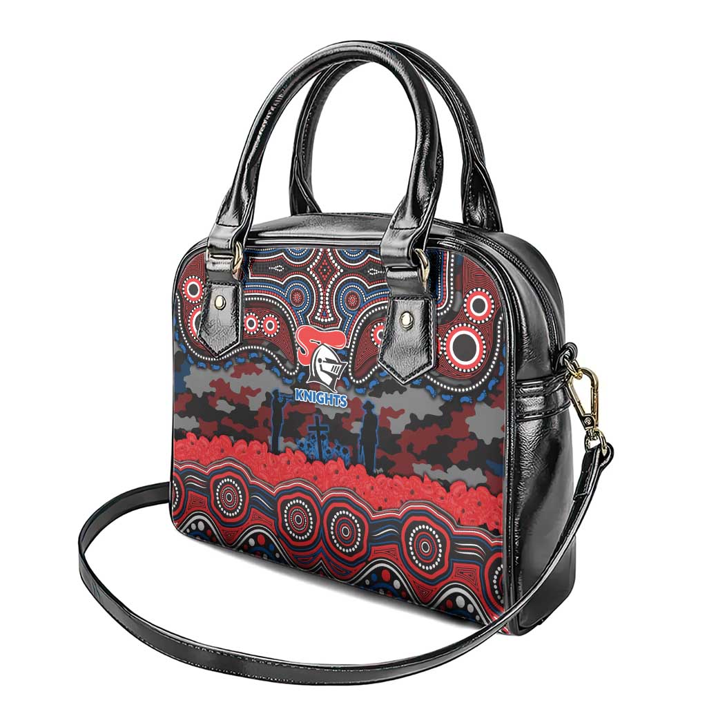 ANZAC Day Newcastle Knights Shoulder Handbag Military Memorial Aboriginal Indigenous Art