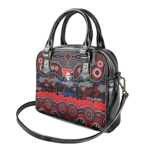 ANZAC Day Newcastle Knights Shoulder Handbag Military Memorial Aboriginal Indigenous Art