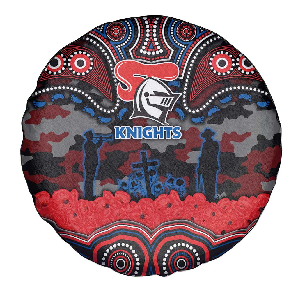 ANZAC Day Newcastle Knights Spare Tire Cover Military Memorial Aboriginal Indigenous Art