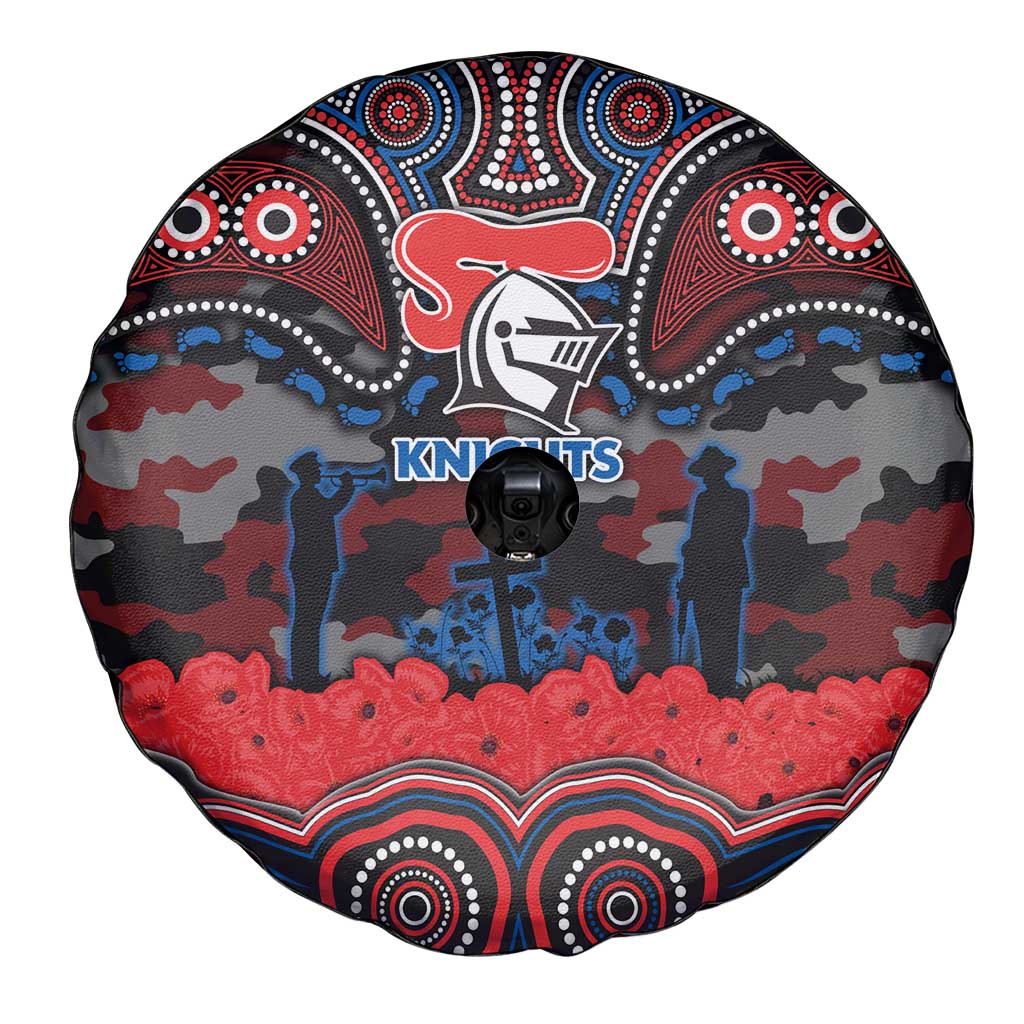 ANZAC Day Newcastle Knights Spare Tire Cover Military Memorial Aboriginal Indigenous Art