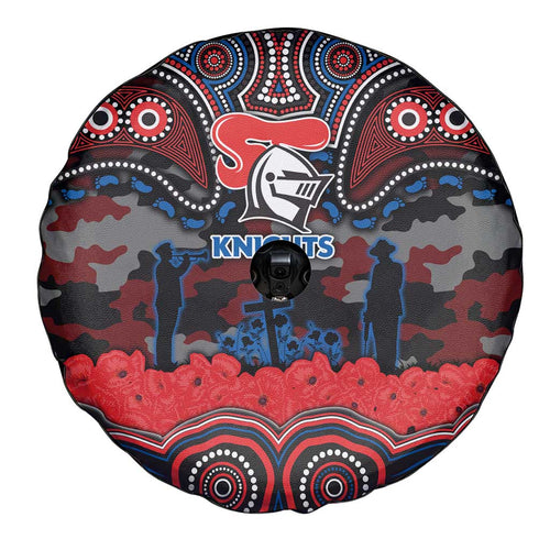 ANZAC Day Newcastle Knights Spare Tire Cover Military Memorial Aboriginal Indigenous Art