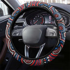 ANZAC Day Newcastle Knights Steering Wheel Cover Military Memorial Aboriginal Indigenous Art
