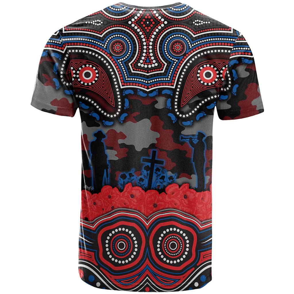 ANZAC Day Newcastle Knights T Shirt Military Memorial Aboriginal Indigenous Art