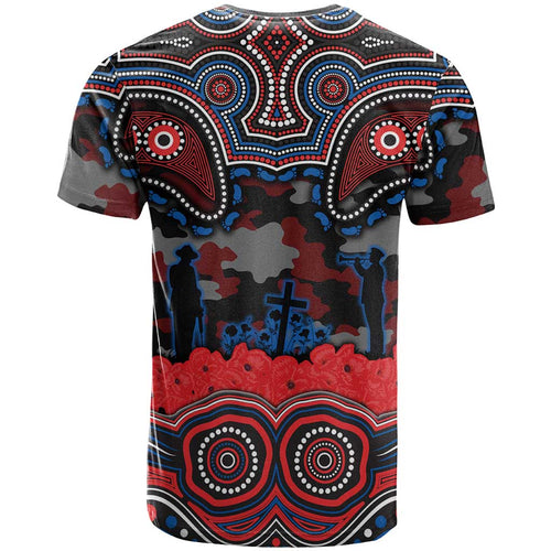 ANZAC Day Newcastle Knights T Shirt Military Memorial Aboriginal Indigenous Art
