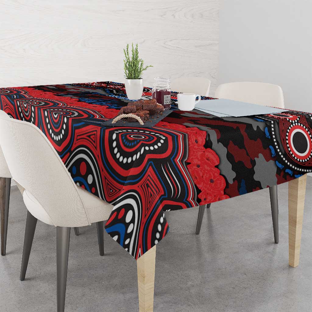 ANZAC Day Newcastle Knights Tablecloth Military Memorial Aboriginal Indigenous Art