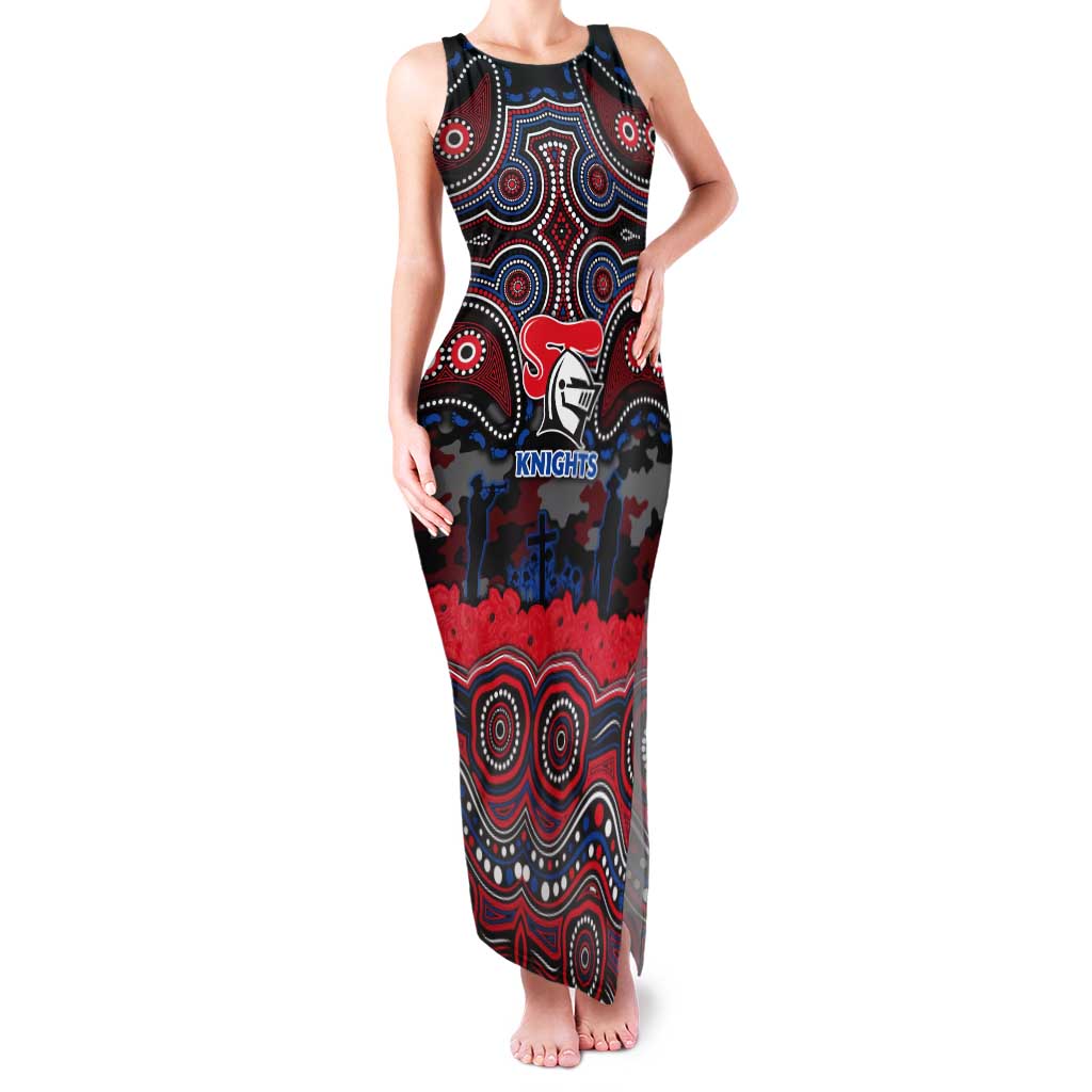 ANZAC Day Newcastle Knights Tank Maxi Dress Military Memorial Aboriginal Indigenous Art