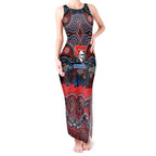 ANZAC Day Newcastle Knights Tank Maxi Dress Military Memorial Aboriginal Indigenous Art