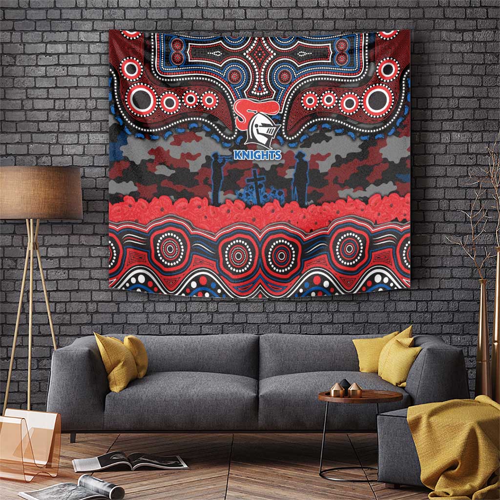 ANZAC Day Newcastle Knights Tapestry Military Memorial Aboriginal Indigenous Art