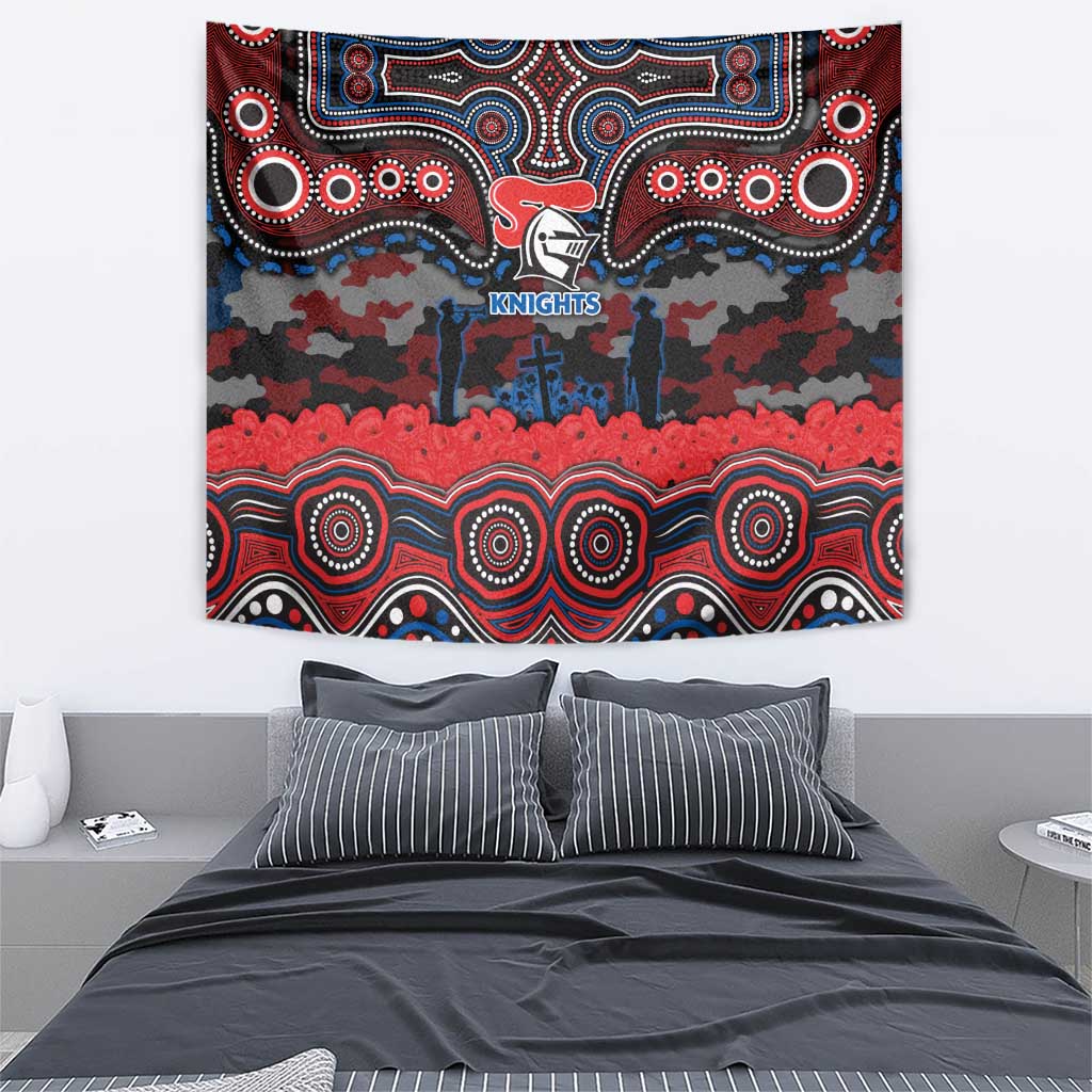 ANZAC Day Newcastle Knights Tapestry Military Memorial Aboriginal Indigenous Art