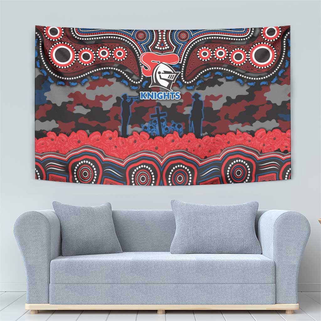 ANZAC Day Newcastle Knights Tapestry Military Memorial Aboriginal Indigenous Art
