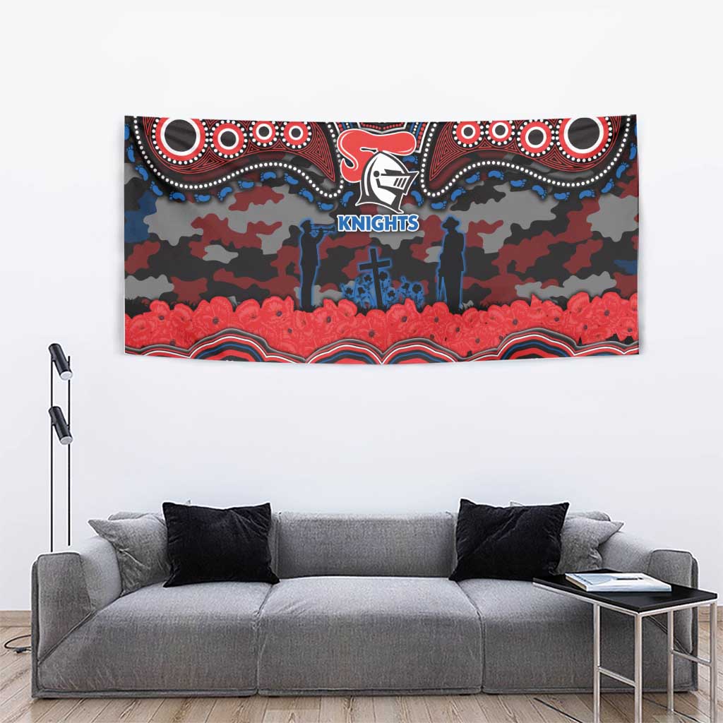 ANZAC Day Newcastle Knights Tapestry Military Memorial Aboriginal Indigenous Art