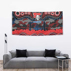 ANZAC Day Newcastle Knights Tapestry Military Memorial Aboriginal Indigenous Art