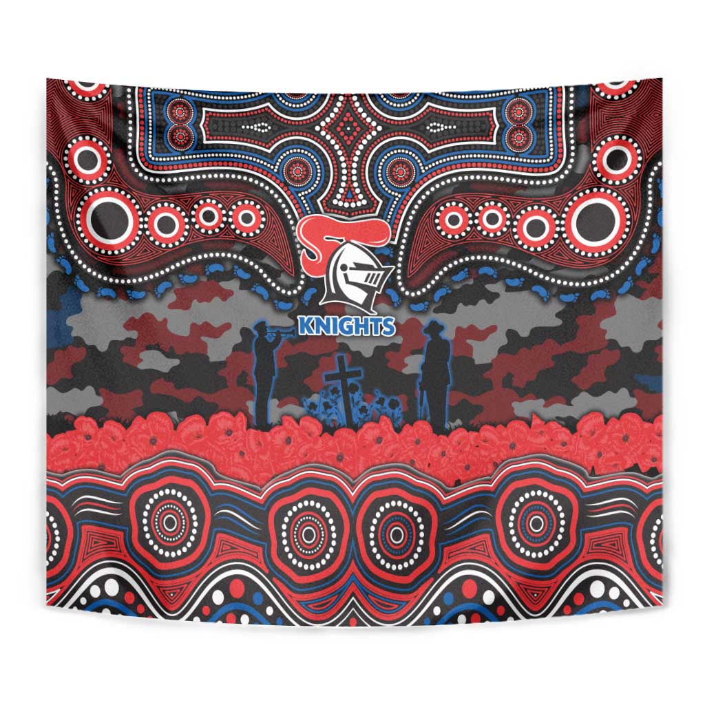 ANZAC Day Newcastle Knights Tapestry Military Memorial Aboriginal Indigenous Art
