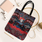 ANZAC Day Newcastle Knights Tote Bag Military Memorial Aboriginal Indigenous Art