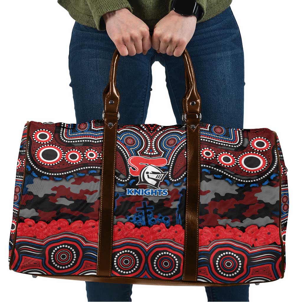 ANZAC Day Newcastle Knights Travel Bag Military Memorial Aboriginal Indigenous Art
