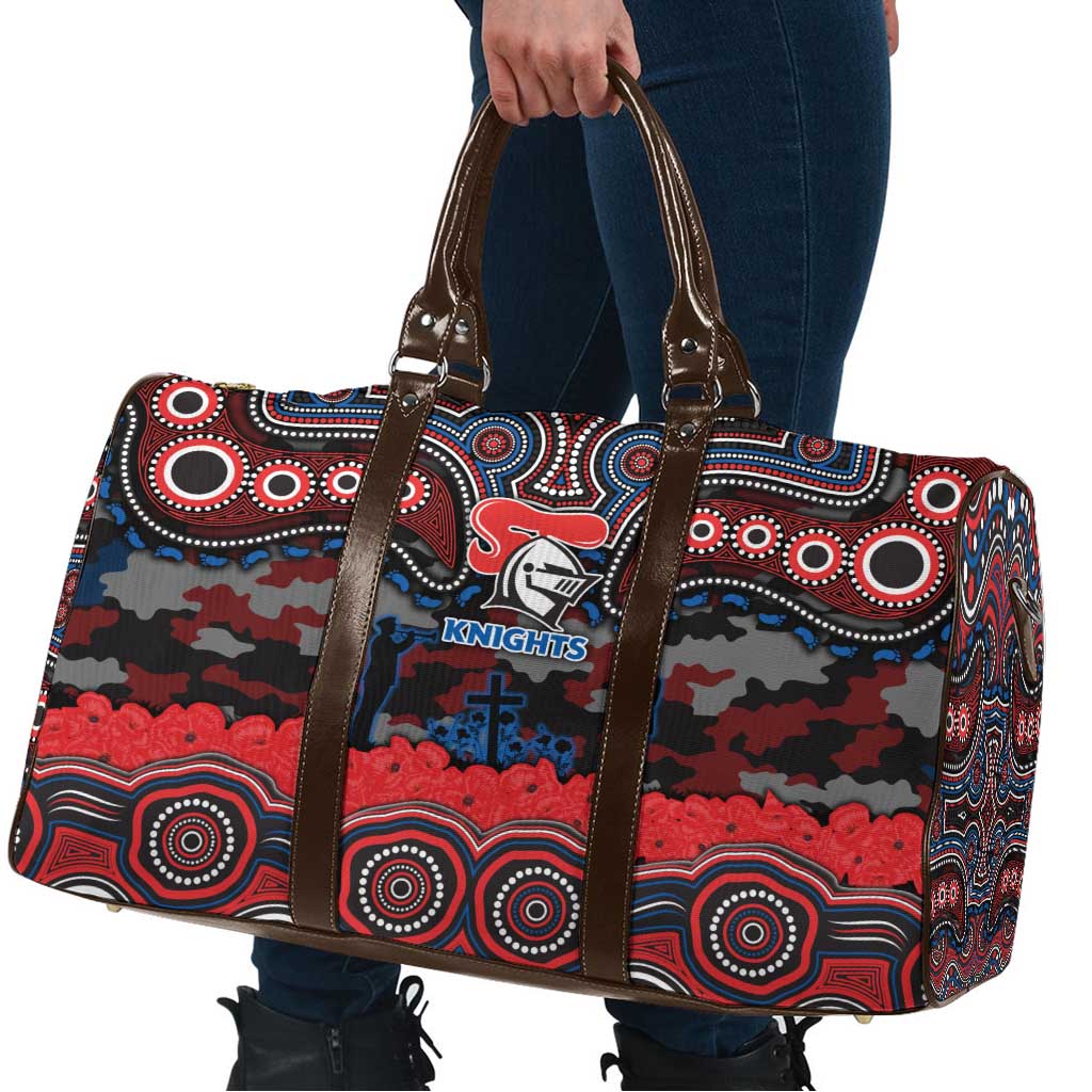 ANZAC Day Newcastle Knights Travel Bag Military Memorial Aboriginal Indigenous Art