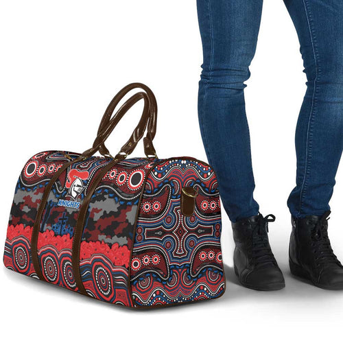 ANZAC Day Newcastle Knights Travel Bag Military Memorial Aboriginal Indigenous Art