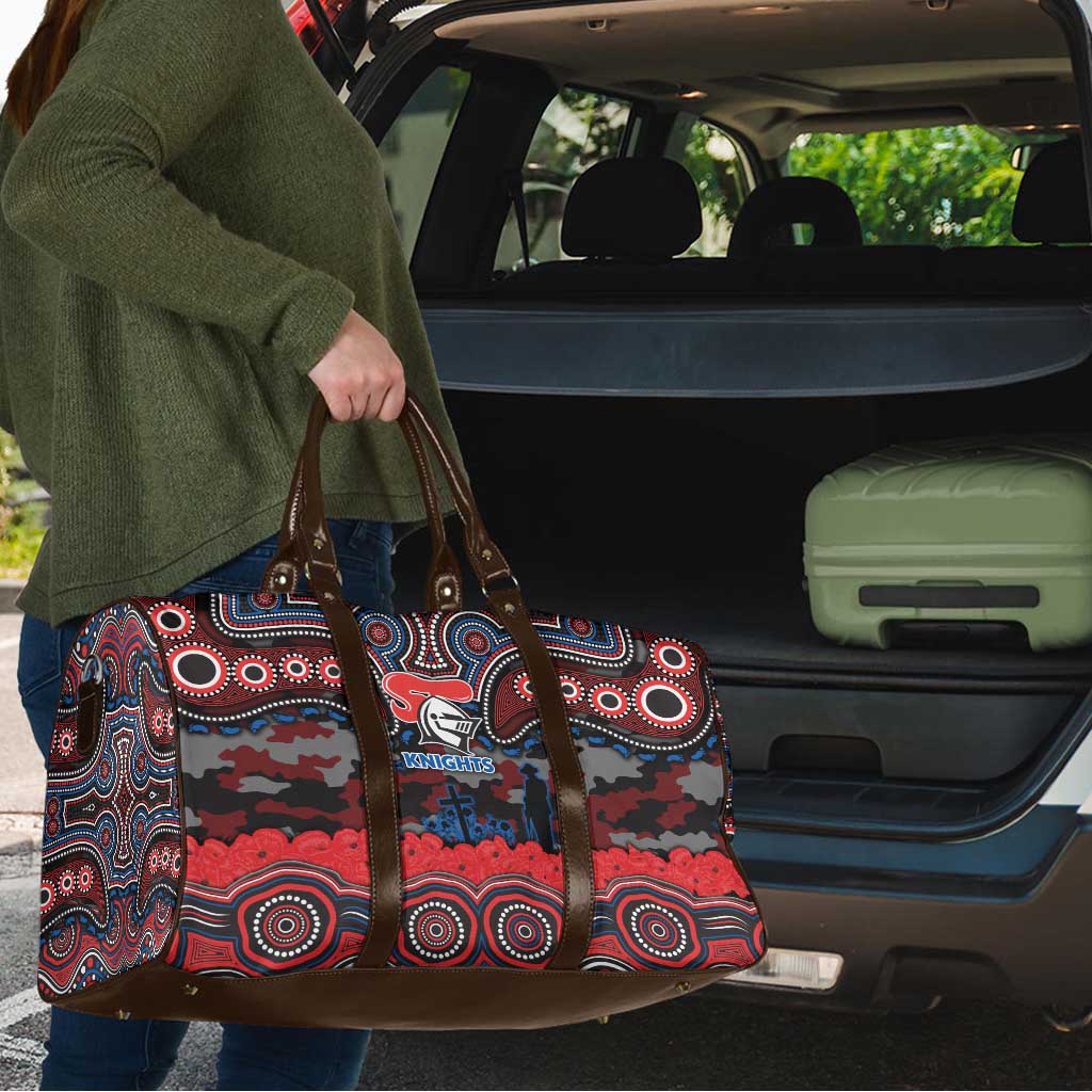 ANZAC Day Newcastle Knights Travel Bag Military Memorial Aboriginal Indigenous Art